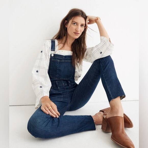 Madewell Denim - Madewell Skinny Overalls Eco Edition Elmdale Wash Size Small
